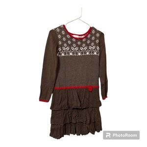 HANNA ANDERSSON FAIRISLE SWEATER DRESS